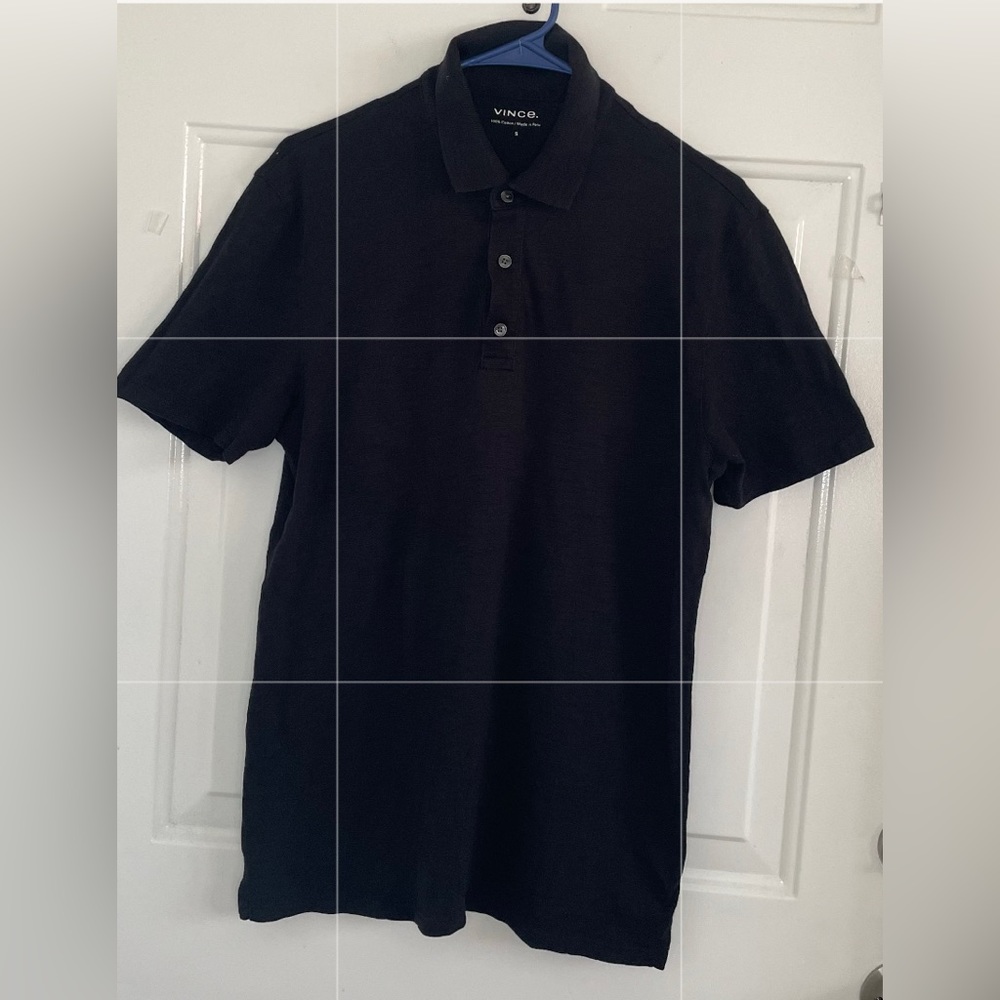 Vince Short Sleeve Slub Polo Size S - Picture 4 of 5